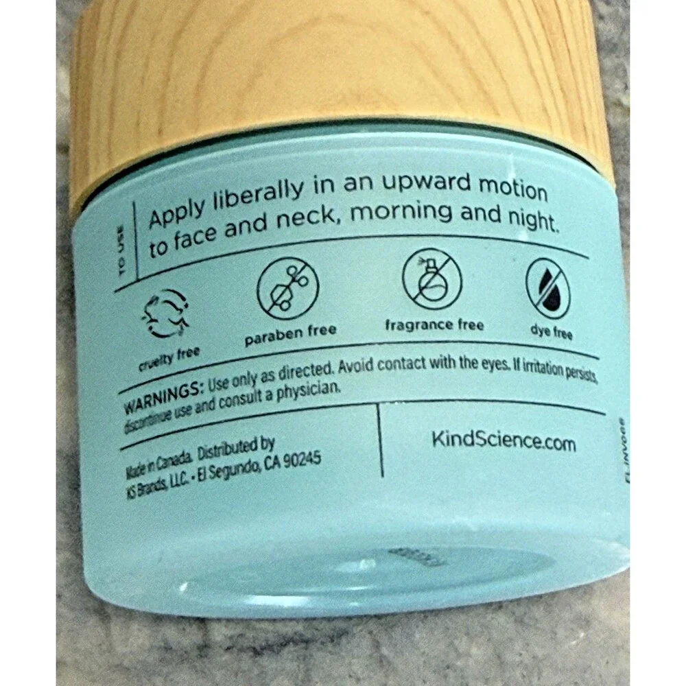 Kind Science Hydration Cream Face Moisturizer Anti-Ag 2 fl oz / 60mL New
